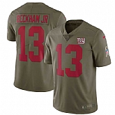 Youth Nike New York Giants #13 Odell Beckham Jr. Olive Salute To Service Limited Jersey,baseball caps,new era cap wholesale,wholesale hats