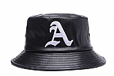 Athletics Team Logo Black Wide Brim Hat LXMY,baseball caps,new era cap wholesale,wholesale hats