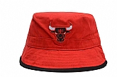 Bulls Team Logo Red Wide Brim Hat LXMY,baseball caps,new era cap wholesale,wholesale hats