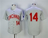 Cincinnati Reds #14 Pete Rose Gray Throwback Stitched MLB Jerseys,baseball caps,new era cap wholesale,wholesale hats