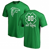 Customized Men's Atlanta Falcons NFL Pro Line by Fanatics Branded Kelly Green St. Patrick's Day Personalized Name & Number T-Shirt,baseball caps,new era cap wholesale,wholesale hats