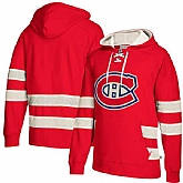 Customized Men's Canadiens Red All Stitched Hooded Sweatshirt,baseball caps,new era cap wholesale,wholesale hats