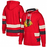 Customized Men's Chicago Blackhawks Red All Stitched Hooded Sweatshirt,baseball caps,new era cap wholesale,wholesale hats
