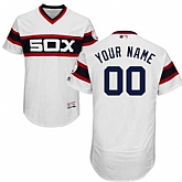 Customized Men's Chicago White Sox White Cooperstown Collection Flexbase Jersey,baseball caps,new era cap wholesale,wholesale hats