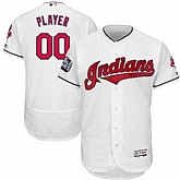 Customized Men's Cleveland Indians White World Series Flexbase Jersey,baseball caps,new era cap wholesale,wholesale hats