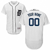 Customized Men's Detroit Tigers White Flexbase Jersey,baseball caps,new era cap wholesale,wholesale hats