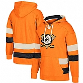 Customized Men's Ducks Orange All Stitched Hooded Sweatshirt,baseball caps,new era cap wholesale,wholesale hats