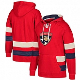 Customized Men's Florida Panthers Red All Stitched Hooded Sweatshirt,baseball caps,new era cap wholesale,wholesale hats