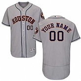 Customized Men's Houston Astros Gray Flexbase Jersey,baseball caps,new era cap wholesale,wholesale hats