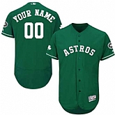 Customized Men's Houston Astros Green Celtic Flexbase Jersey,baseball caps,new era cap wholesale,wholesale hats