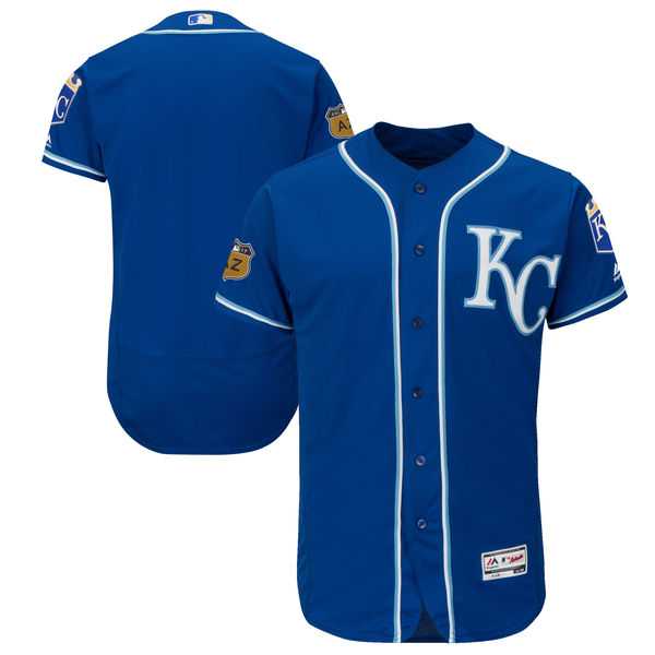 Customized Men's Kansas City Royals Royal 2017 Spring Training Flexbase Collection Stitched Jersey
