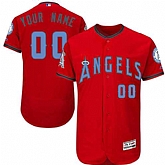 Customized Men's Los Angeles Angels Red 2016 Father's Day Flexbase Jersey,baseball caps,new era cap wholesale,wholesale hats