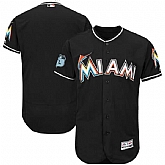 Customized Men's Miami Marlins Black 2017 Spring Training Flexbase Collection Stitched Jersey,baseball caps,new era cap wholesale,wholesale hats