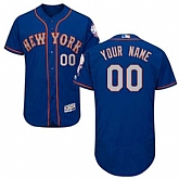 Customized Men's New York Mets Blue Alternate Flexbase Jersey,baseball caps,new era cap wholesale,wholesale hats
