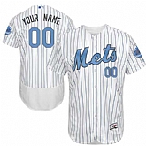 Customized Men's New York Mets White Father's Day Flexbase Jersey,baseball caps,new era cap wholesale,wholesale hats