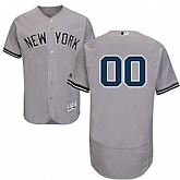 Customized Men's New York Yankees Gray Flexbase Jersey,baseball caps,new era cap wholesale,wholesale hats