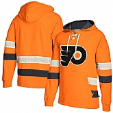 Customized Men's Philadelphia Flyers Orange All Stitched Hooded Sweatshirt,baseball caps,new era cap wholesale,wholesale hats