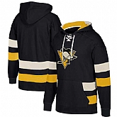 Customized Men's Pittsburgh Penguins Black All Stitched Hooded Sweatshirt,baseball caps,new era cap wholesale,wholesale hats