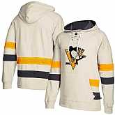 Customized Men's Pittsburgh Penguins Cream All Stitched Hooded Sweatshirt,baseball caps,new era cap wholesale,wholesale hats