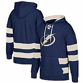 Customized Men's Tampa Bay Lightning Navy All Stitched Hooded Sweatshirt,baseball caps,new era cap wholesale,wholesale hats