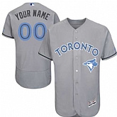 Customized Men's Toronto Blue Jays Gray Father's Day Flexbase Jersey,baseball caps,new era cap wholesale,wholesale hats