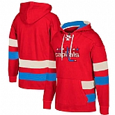 Customized Men's Washington Capitals Red All Stitched Hooded Sweatshirt,baseball caps,new era cap wholesale,wholesale hats