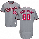 Customized Men's Washington Nationals Gray Flexbase Jersey,baseball caps,new era cap wholesale,wholesale hats