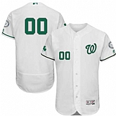 Customized Men's Washington Nationals White St. Patrick's Day Flexbase Jersey,baseball caps,new era cap wholesale,wholesale hats