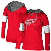 Customized Women Red Wings Red All Stitched Hooded Sweatshirt,baseball caps,new era cap wholesale,wholesale hats