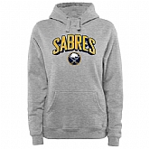 Customized Women Sabres Gray All Stitched Hooded Sweatshirt,baseball caps,new era cap wholesale,wholesale hats