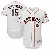 Houston Astros #15 Carlos Beltran White 2017 World Series Bound Flexbase Player Jersey,baseball caps,new era cap wholesale,wholesale hats