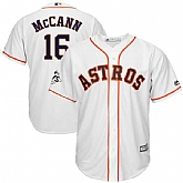 Houston Astros #16 Brian McCann White 2017 World Series Bound Cool Base Player Jersey,baseball caps,new era cap wholesale,wholesale hats