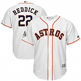 Houston Astros #22 Josh Reddick White 2017 World Series Bound Cool Base Player Jersey,baseball caps,new era cap wholesale,wholesale hats