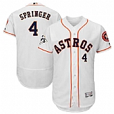 Houston Astros #4 George Springer White 2017 World Series Bound Flexbase Player Jersey,baseball caps,new era cap wholesale,wholesale hats