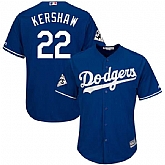Los Angeles Dodgers #22 Clayton Kershaw Royal 2017 World Series Bound Cool Base Player Jersey,baseball caps,new era cap wholesale,wholesale hats