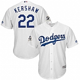 Los Angeles Dodgers #22 Clayton Kershaw White 2017 World Series Bound Cool Base Player Jersey,baseball caps,new era cap wholesale,wholesale hats