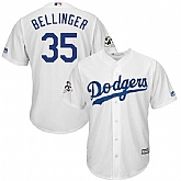 Los Angeles Dodgers #35 Cody Bellinger White 2017 World Series Bound Cool Base Player Jersey,baseball caps,new era cap wholesale,wholesale hats