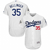 Los Angeles Dodgers #35 Cody Bellinger White 2017 World Series Bound Flexbase Player Jersey,baseball caps,new era cap wholesale,wholesale hats