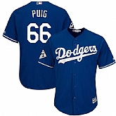Los Angeles Dodgers #66 Yasiel Puig Royal 2017 World Series Bound Cool Base Player Jersey,baseball caps,new era cap wholesale,wholesale hats