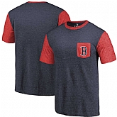 Men's Boston Red Sox Fanatics Branded Navy-Red Refresh Pocket T-Shirt 90Hou,baseball caps,new era cap wholesale,wholesale hats