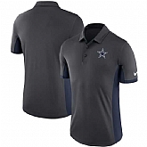 Men's Dallas Cowboys Nike Charcoal Navy Evergreen Polo 90Hou,baseball caps,new era cap wholesale,wholesale hats