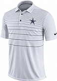 Men's Dallas Cowboys Nike white Early Season Polo 90Hou
