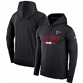 Men's Nike Atlanta Falcons Nike Black Sideline Team Name Performance Pullover Hoodie FengYun,baseball caps,new era cap wholesale,wholesale hats