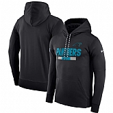 Men's Nike Carolina Panthers Nike Black Sideline Team Name Performance Pullover Hoodie 90Hou,baseball caps,new era cap wholesale,wholesale hats