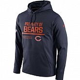 Men's Nike Chicago Bears Nike Navy Circuit Property Of Performance Pullover Hoodie 90Hou,baseball caps,new era cap wholesale,wholesale hats