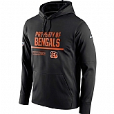 Men's Nike Cincinnati Bengals Nike Black Circuit Property Of Performance Pullover Hoodie 90Hou,baseball caps,new era cap wholesale,wholesale hats