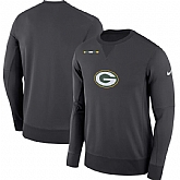 Men's Nike Green Bay Packers Nike Charcoal Sideline Team Logo Performance Sweatshirt 90Hou,baseball caps,new era cap wholesale,wholesale hats