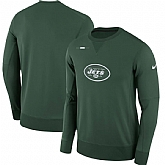 Men's Nike New York Jets Nike Green Sideline Team Logo Performance Sweatshirt 90Hou,baseball caps,new era cap wholesale,wholesale hats