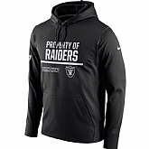 Men's Nike Oakland Raiders Nike Black Circuit Property Of Performance Pullover Hoodie 90Hou,baseball caps,new era cap wholesale,wholesale hats