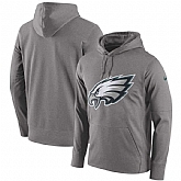 Men's Nike Philadelphia Eagles Nike Heathered Gray Performance Circuit Logo Essential Hoodie 90Hou,baseball caps,new era cap wholesale,wholesale hats